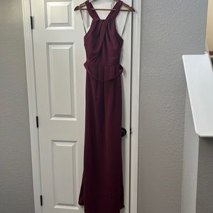 maroon bridesmaids dress, worn once